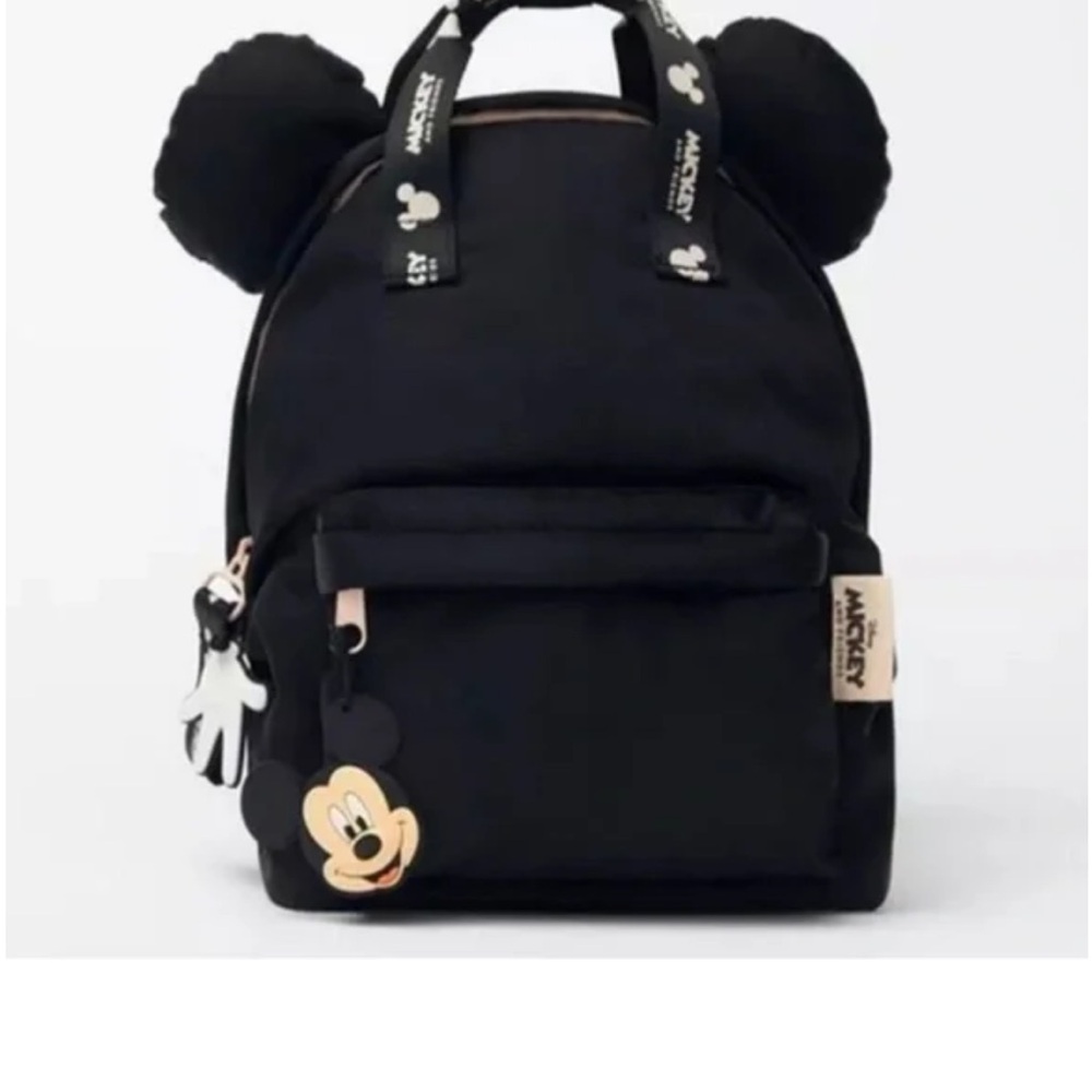 Black Mickey Mouse Zara Backpack